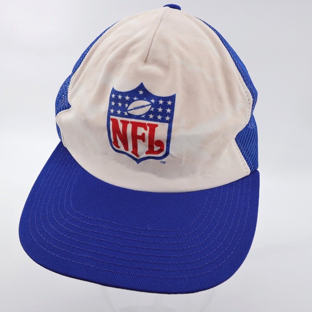 NFL Vintage Meshā Snapback Trucker Hat Blue White Mens OSFM Flaws